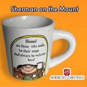 American Greetings Sherman on the Mount Coffee Mug White